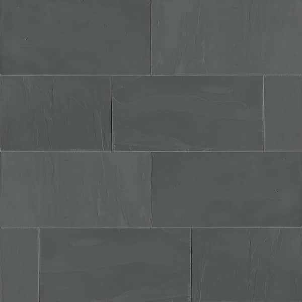 Andhra Black 12 in. x 24 in. Gauged Slate Tile (10 sq. ft. /case)