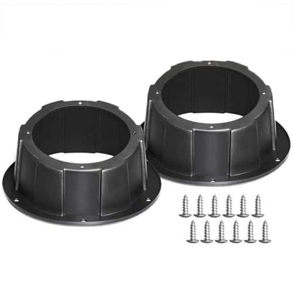 Universal 6.5 in. Angled Surface Mount Speaker Pods Enclosures with Pre-Drilled Holes for RVs Boats ATVs 2 Pack