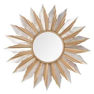 Large Sunburst Gold Novelty Mirror (41.0 in. H x 41.0 in. W)