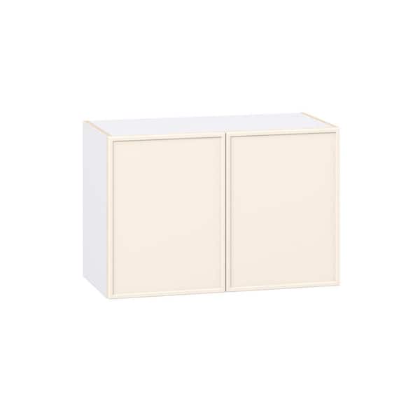 J COLLECTION Fairview 30 in. W x 14 in. D x 20 in. H Assembled Slim Shaker Wall Bridge Kitchen Cabinet in Washed Linen