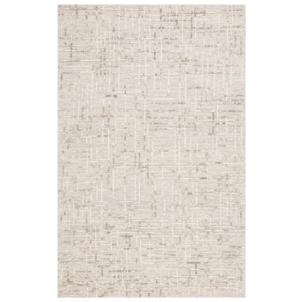 SAFAVIEH Abstract Gray/Sage 3 ft. x 5 ft. Abstract Linear Area Rug
