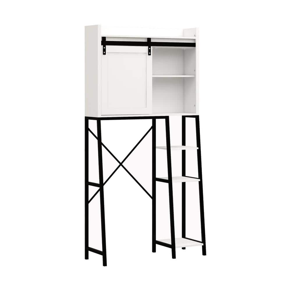 Toilet Cabinet 32 in. W x 12 in. D x 65 in. H Bathroom Storage Wall Cabinet