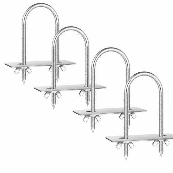 Adjustable Stainless‑Steel Rotisserie Fork U‑Bolt, Sturdy Pizza and BBQ Accessory for Thanksgiving Whole‑Meat Roasting