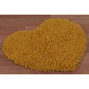 Gold Shag Chenille Twist 1 ft. 8 in. x 2 ft. Accent Rug