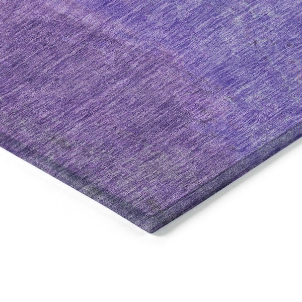 Chantille Machine Washable Indoor/Outdoor Abstract ACN1742 Eggplant 8 ft. x 10 ft. Area Rug
