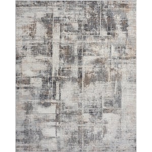 Browns/Sand Tones 9 ft. 6 in. x 13 ft. Area Rug