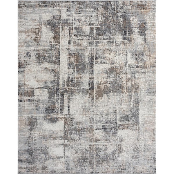 KALATY Browns/Sand Tones 7 ft. 6 in. x 9 ft. 6 in. Area Rug
