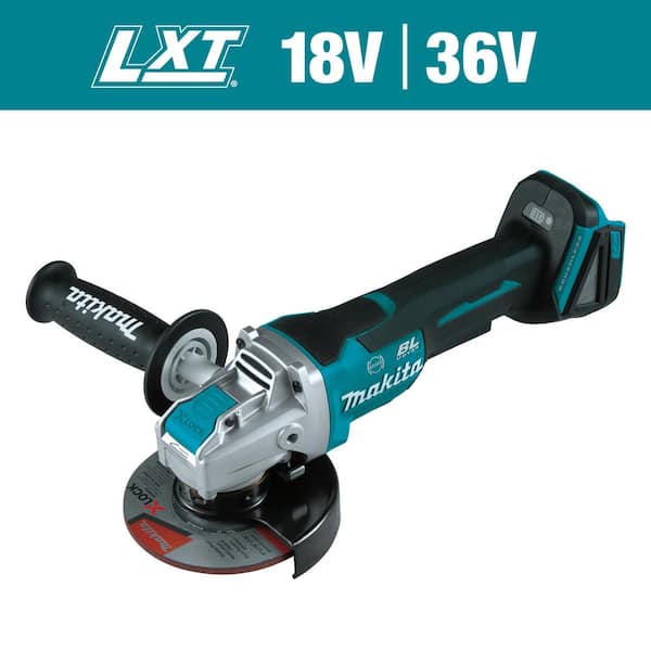Makita 18V LXT Lithium-Ion Brushless Cordless 4-1/2 in./5 in. Paddle Switch X-LOCK Angle Grinder with AFT, Tool Only