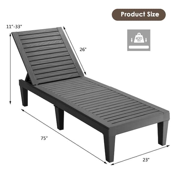 pool chaise dimensions