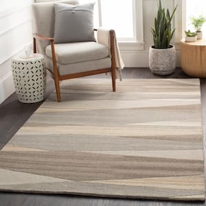 Iltheos Brown 8 ft. x 11 ft. Square Indoor Area Rug