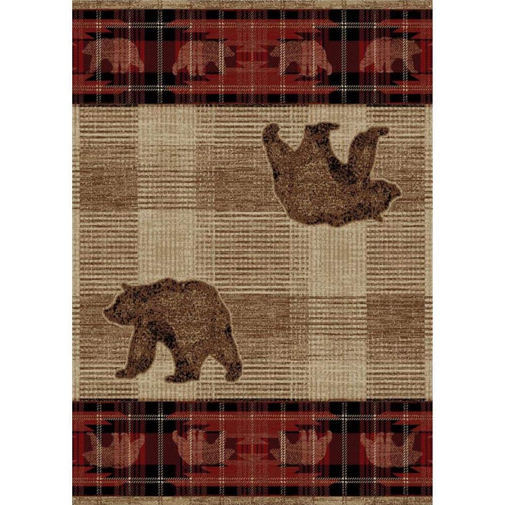 Mayberry Rug American Destination Multi-Colored 5 ft. x 8 ft ...