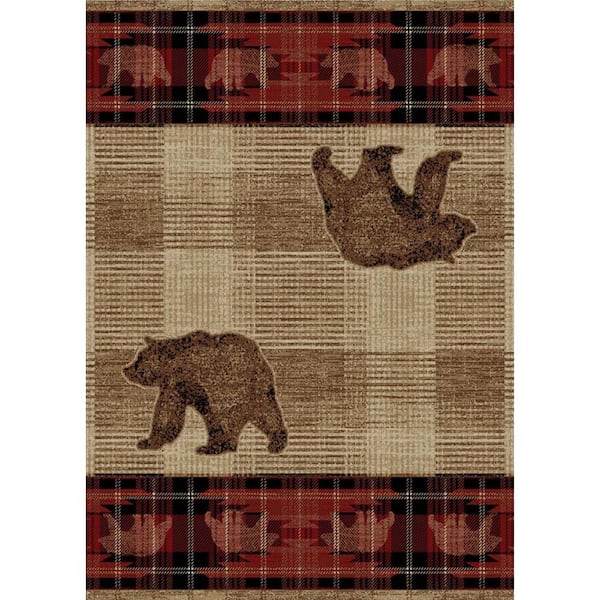 Mayberry Rug American Destination Multi-Colored 5 ft. x 8 ft. Polypropylene Area Rug