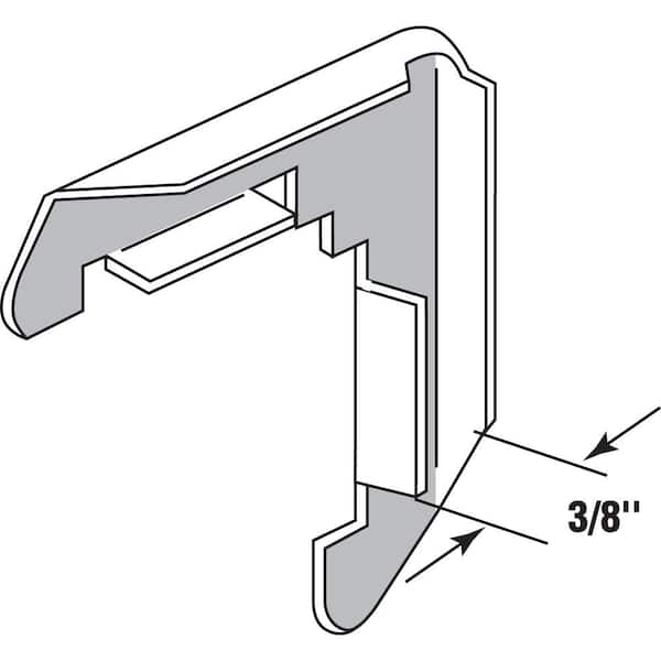 3/8 in. Mill Screen Frame Corners Stamped Aluminum Construction (50-Pack)