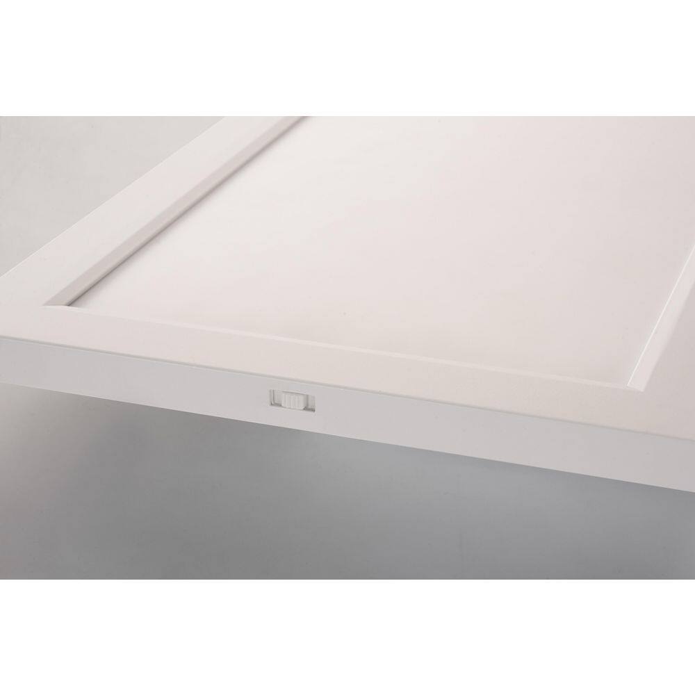 Lugano Modern 48" White LED Linear Flush Mount Light