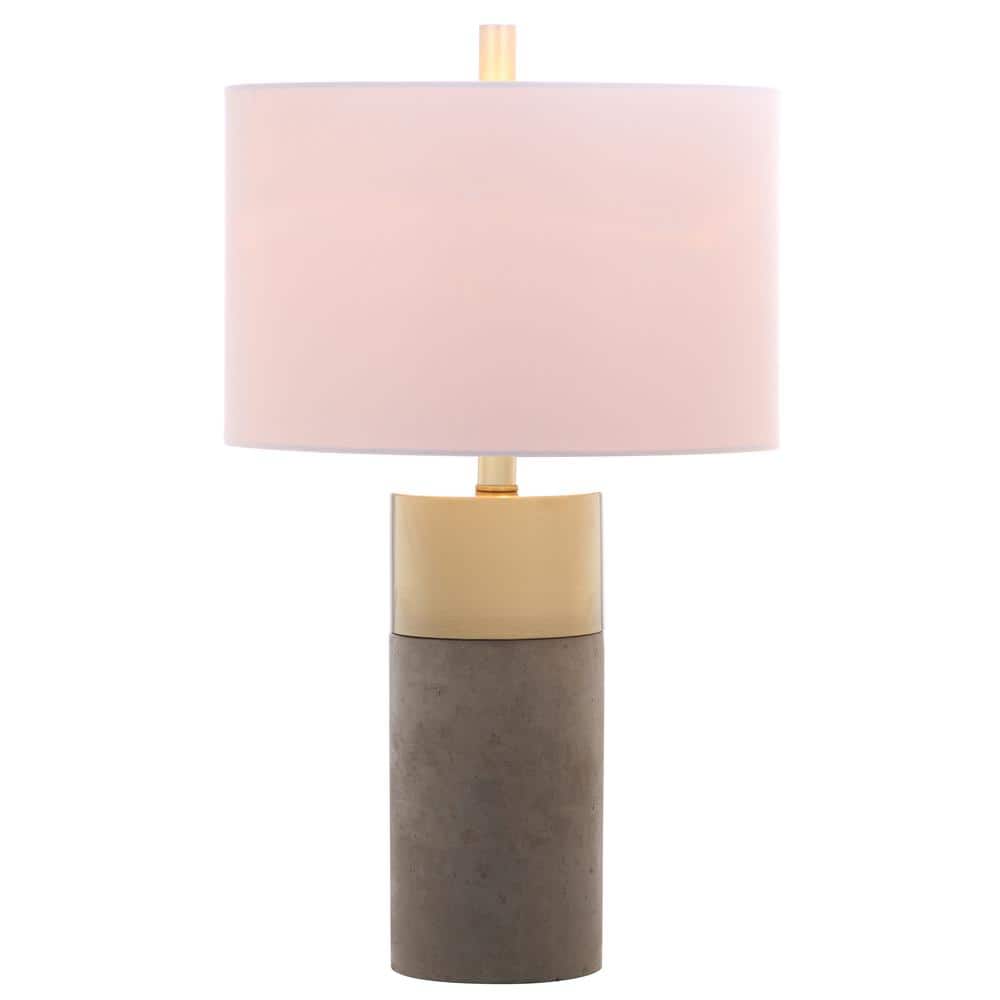 Oliver Gray and Gold Concrete Table Lamp Set of 2