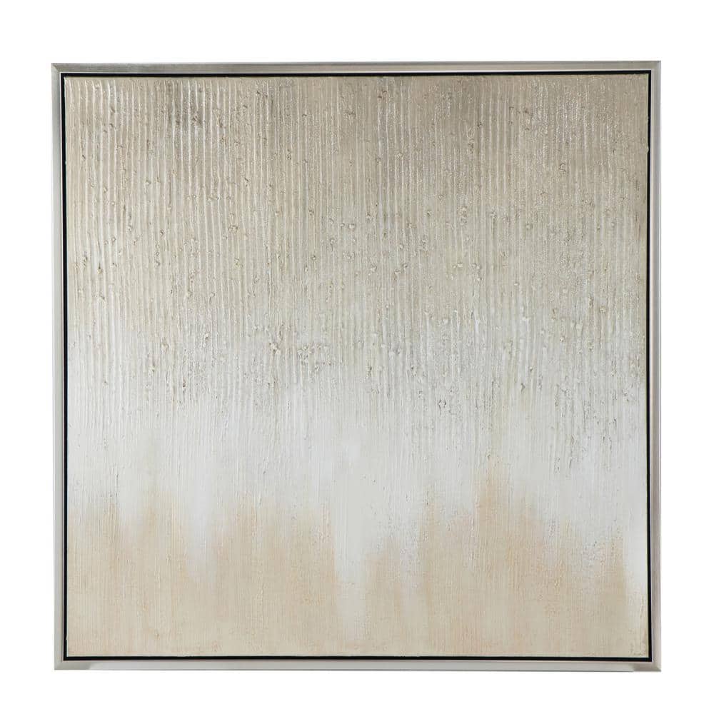 Golden Sunshine Hand-Painted Abstract Canvas Wall Art