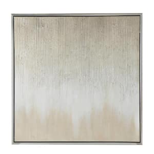 Golden Sunshine 1 Piece Framed Acrylic Painting Abstract Art Print 39.37 in. x 39.37 in.