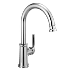 Westchester Single-Handle Standard Kitchen Faucet with Waterfall Spout in Chrome