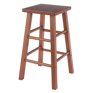 Carrick 24 in. Wood Counter Stool in Teak Finish