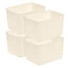 IRIS 24 Qt. Nestable Storage Organizer Bin Large (4-Pack) 552113