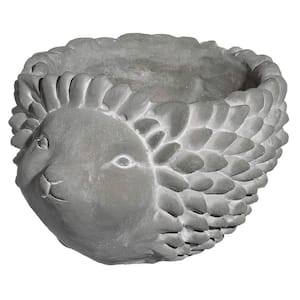 Small Natural Cement Hedgehog Planter