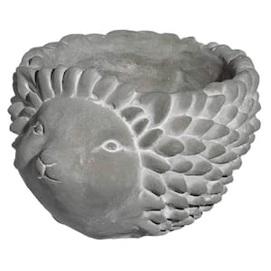 Large Natural Cement Hedgehog Planter