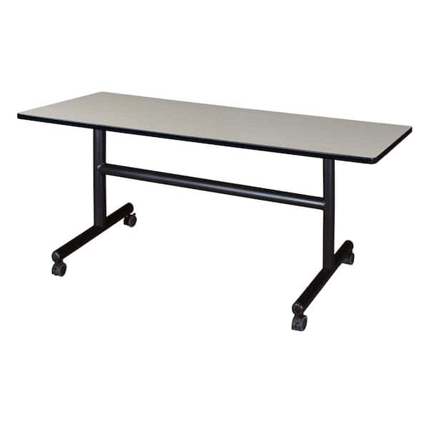 Regency Kobe Maple 60 in. W x 30 in. D Flip Top Mobile Training Table
