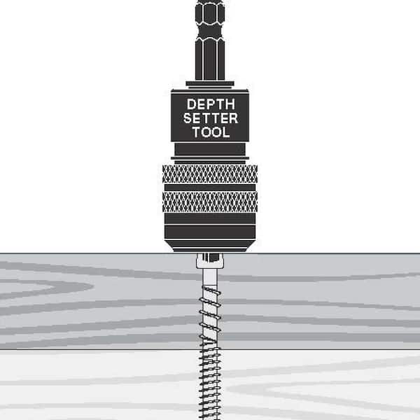 Starborn Smart-Bit Depth Setter Tool for Color-Matched Deck Screws