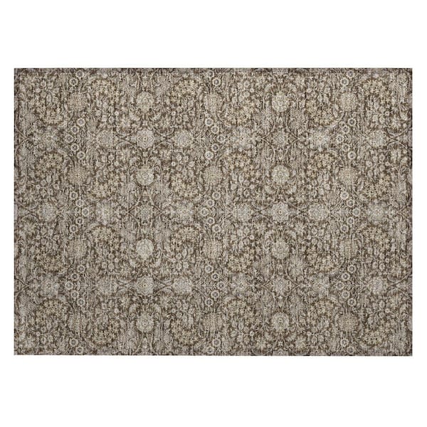 Chantille Machine Washable Indoor/Outdoor Abstract ACN3101 Chocolate 2 ft. x 3 ft. Accent Rug
