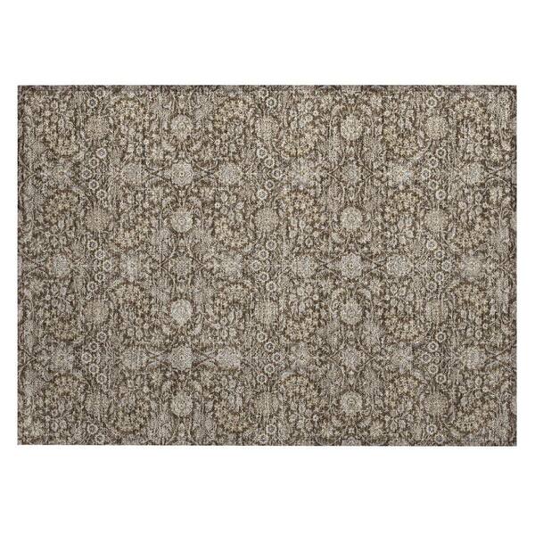 Chantille Machine Washable Indoor/Outdoor Abstract ACN3101 Chocolate 3 ft. x 4 ft. Area Rug