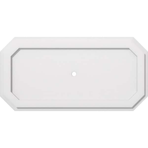 32 in. W x 16 in. H x 1 in. ID x 1 in. P Emerald Architectural Grade PVC Contemporary Ceiling Medallion