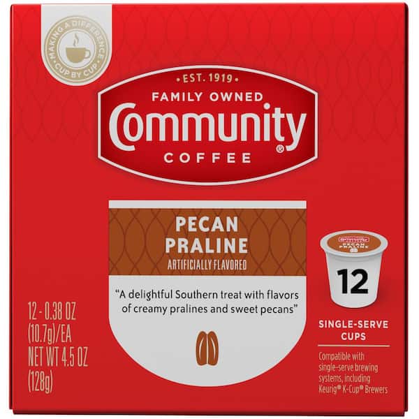 Community Coffee Pecan Praline Medium Roast Premium Single Serve