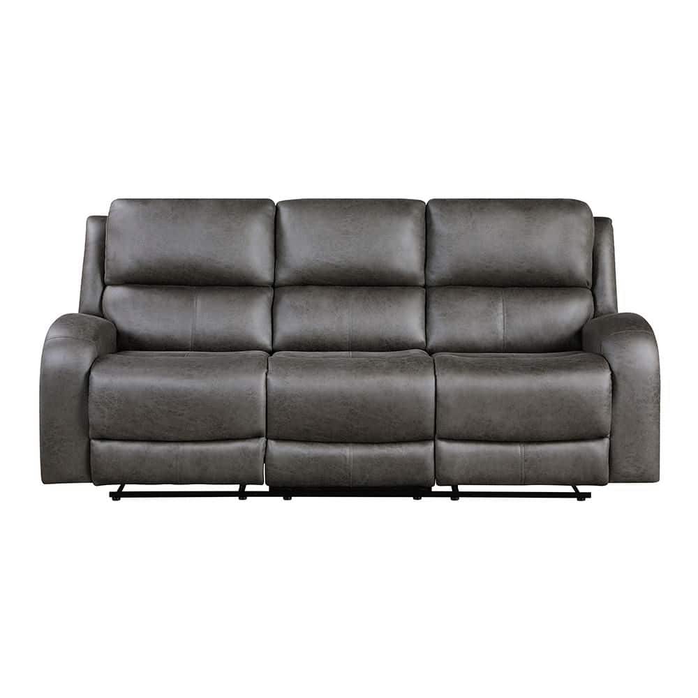 Lazzara Venture 84.5 in. W Round Arm Microfiber Rectangle Manual