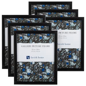 11 in. x 14 in. Black Picture Frame (6-Pack)