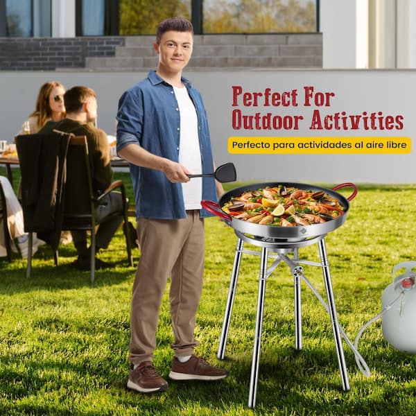 Fire Disc ARC Nonstick Paella Pan, Stainless Steel Paella Burner... Fire Disc ARC Nonstick Paella Pan, Stainless Steel Paella Burner...