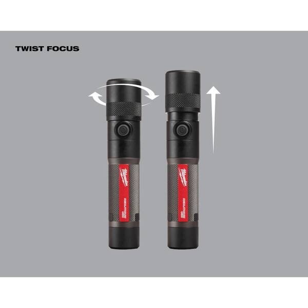 milwaukee twist focus flashlight