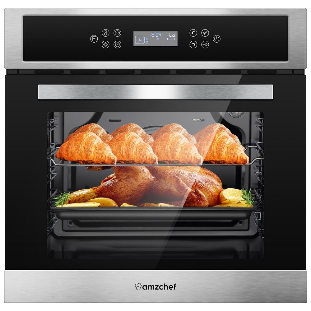 AMZCHEF 24 2.5 Cu. ft Convection Electric Single Wall Oven AMZOVEN504-LZ