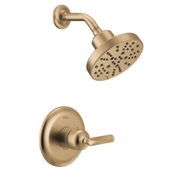 Bonacci Gold 1-Handle Shower Trim in Lumicoat Champagne Bronze (Valve Not Included)
