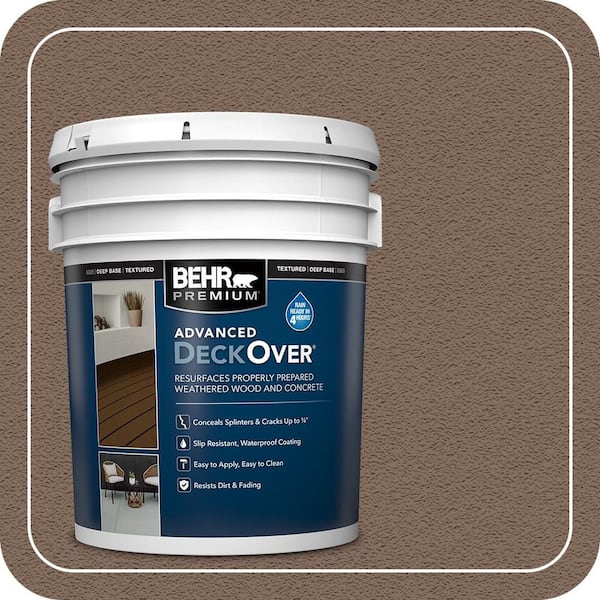 5 gal. #SC-148 Adobe Brown Textured Solid Color Exterior Wood and Concrete Coating