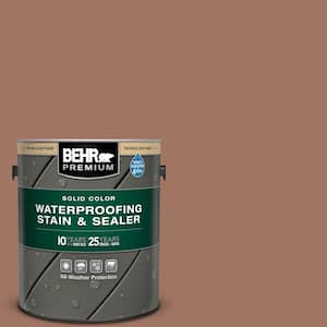 1 gal. #PFC-14 Iron Ore Solid Color Waterproofing Exterior Wood Stain and Sealer