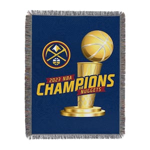 NBA Nuggets 2023 NBA Champions Conquer Woven Tapestry Throw
