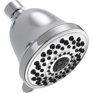 7-Spray Patterns 1.75 GPM 4 in. Wall Mount Fixed Shower Head in Chrome