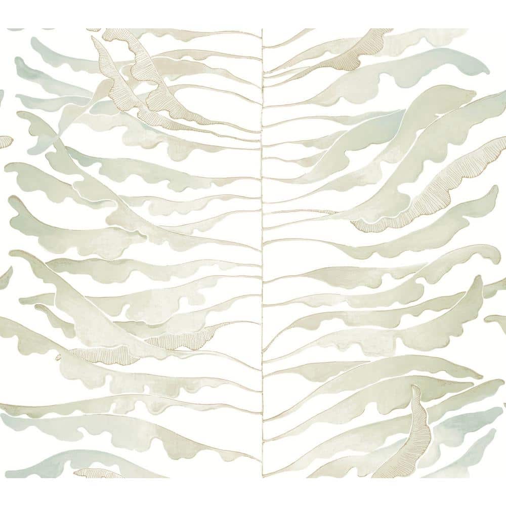 York Wallcoverings Leaf Column Green Wallpaper Roll FM1045 The Home Depot