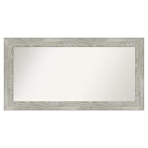 Dove Greywash 50 in. x 26 in. Custom Non-Beveled Distressed Recyled Polystyrene Bathroom Vanity Wall Mirror
