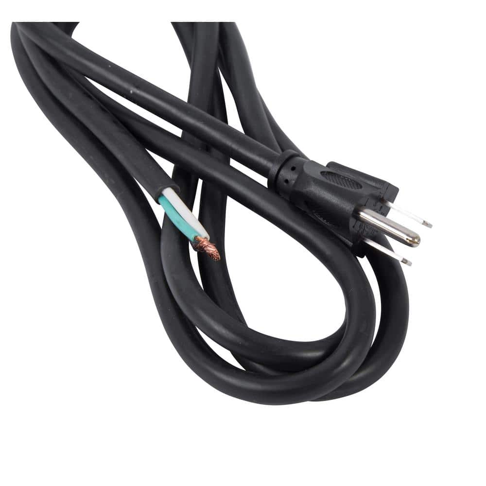 6 ft Black PVC Computer Power Cord with 13 Amps