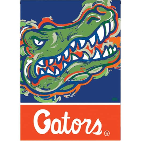 Evergreen 12.5 in. x 18 in. University of Florida Justin Patten Artwork Mascot Garden Flag