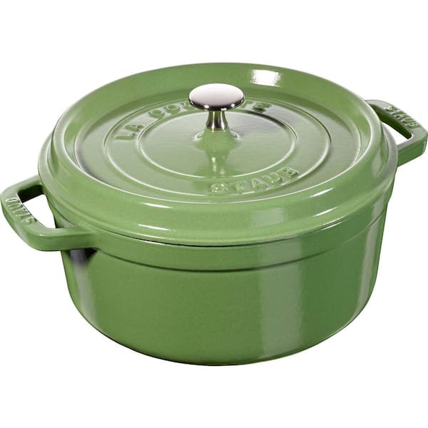 4-qt Enameled Cast Iron Dutch Oven, Made in France - Pistachio