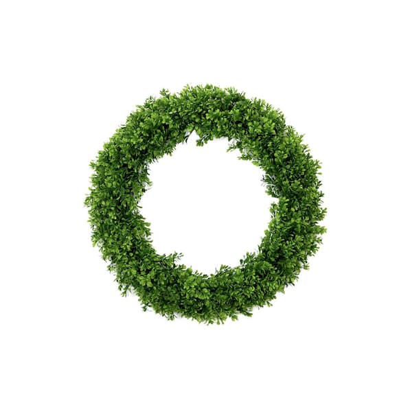 Nearly Natural 20in. Artificial Boxwood Wreath