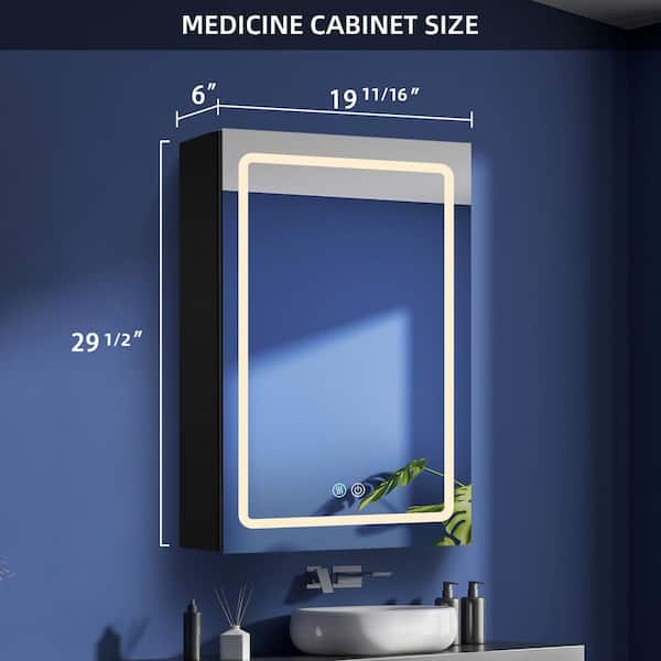 Zeafive 20 in. W x 30 in. H Modern Rectangular White