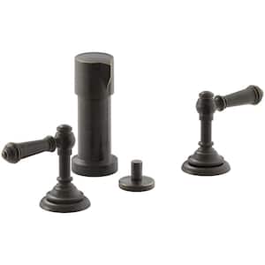 Artifacts Lever 2-Handle Bidet Faucet in Oil Rubbed Bronze